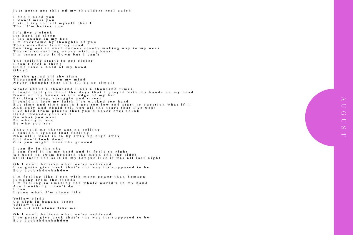 Painting Shadows — EP Lyric Postcards